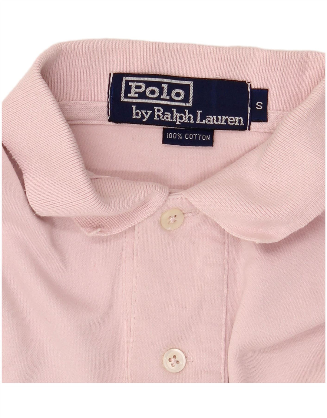 POLO RALPH LAUREN Męska koszulka polo, mała, różowa, bawełniana
