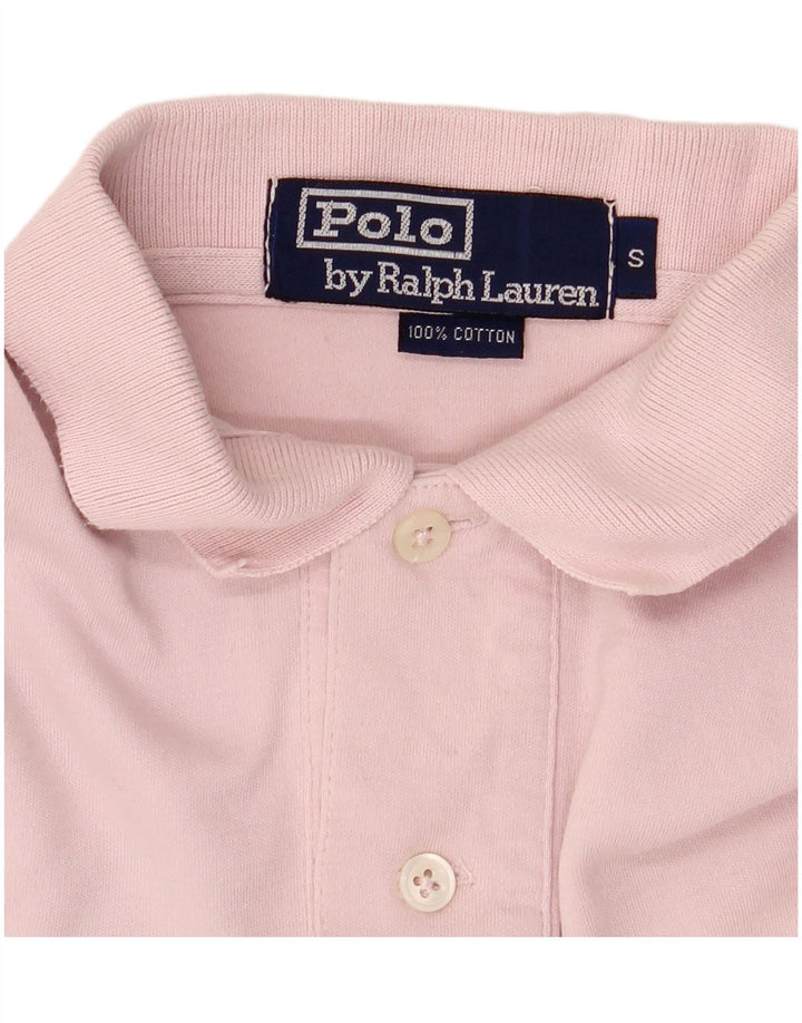 POLO RALPH LAUREN Męska koszulka polo, mała, różowa, bawełniana