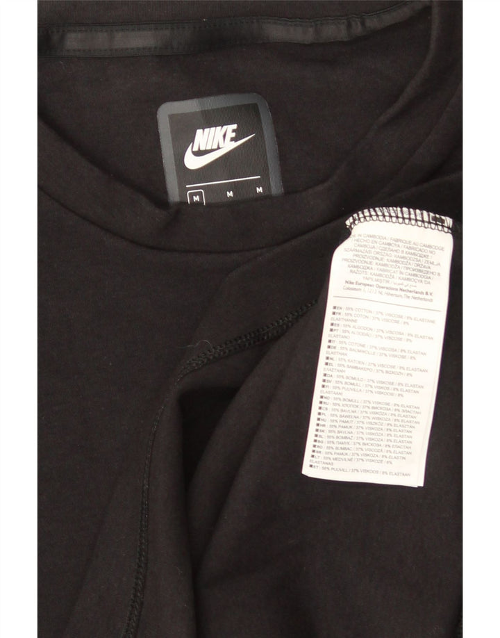Męska koszulka NIKE z długim rękawem, średnia czarna, bawełniana