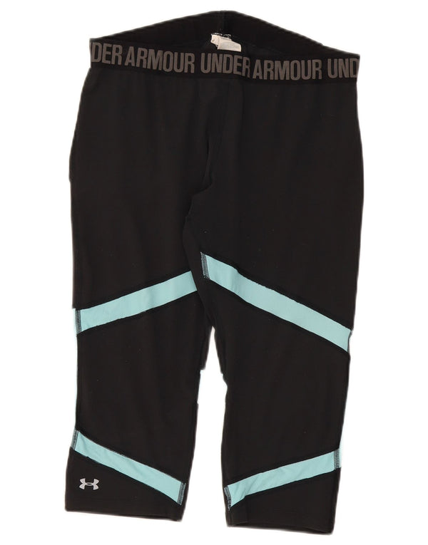 Damskie legginsy Under Armour Heat Gear Graphic UK 14, duże, szare, z blokami kolorów