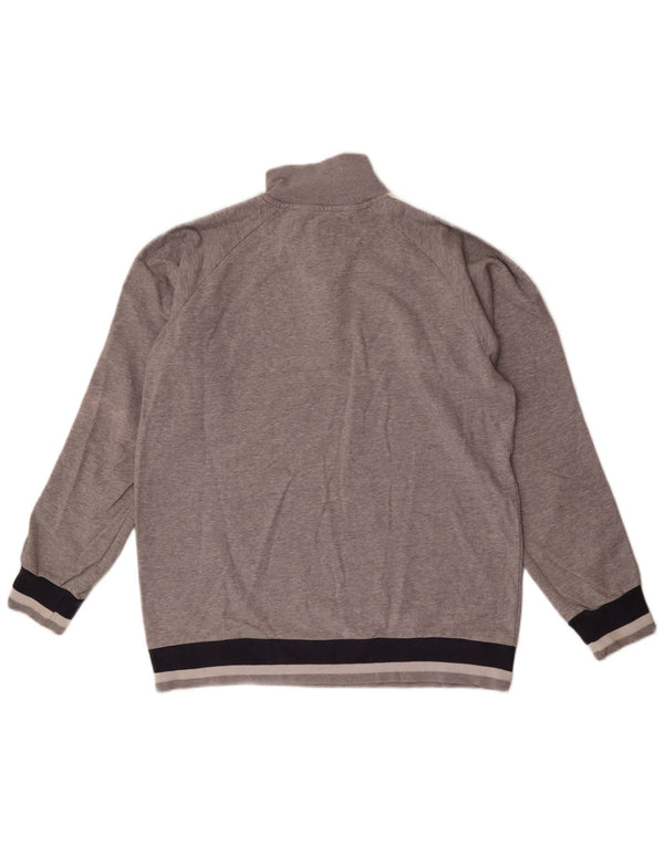 Męski sweter Champion z grafiką i zamkiem błyskawicznym, 2XL, szary, blok kolorów