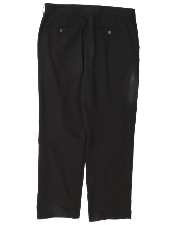 Adidas Męskie Proste Spodnie Chino W36 L30 Czarny Poliester