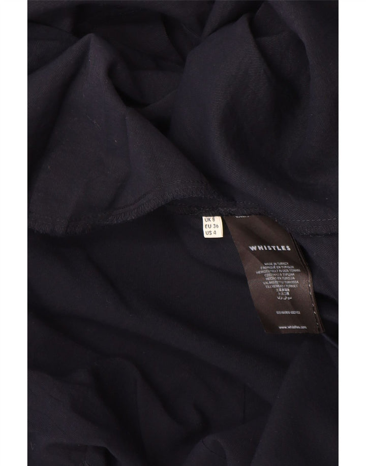WHISTLES Womens Oversized Shift Dress UK 8 Small Navy Blue Viscose