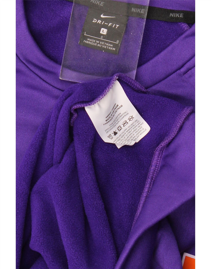 Męski sweter z grafiką NIKE Menchville Wrestling, duży, fioletowy