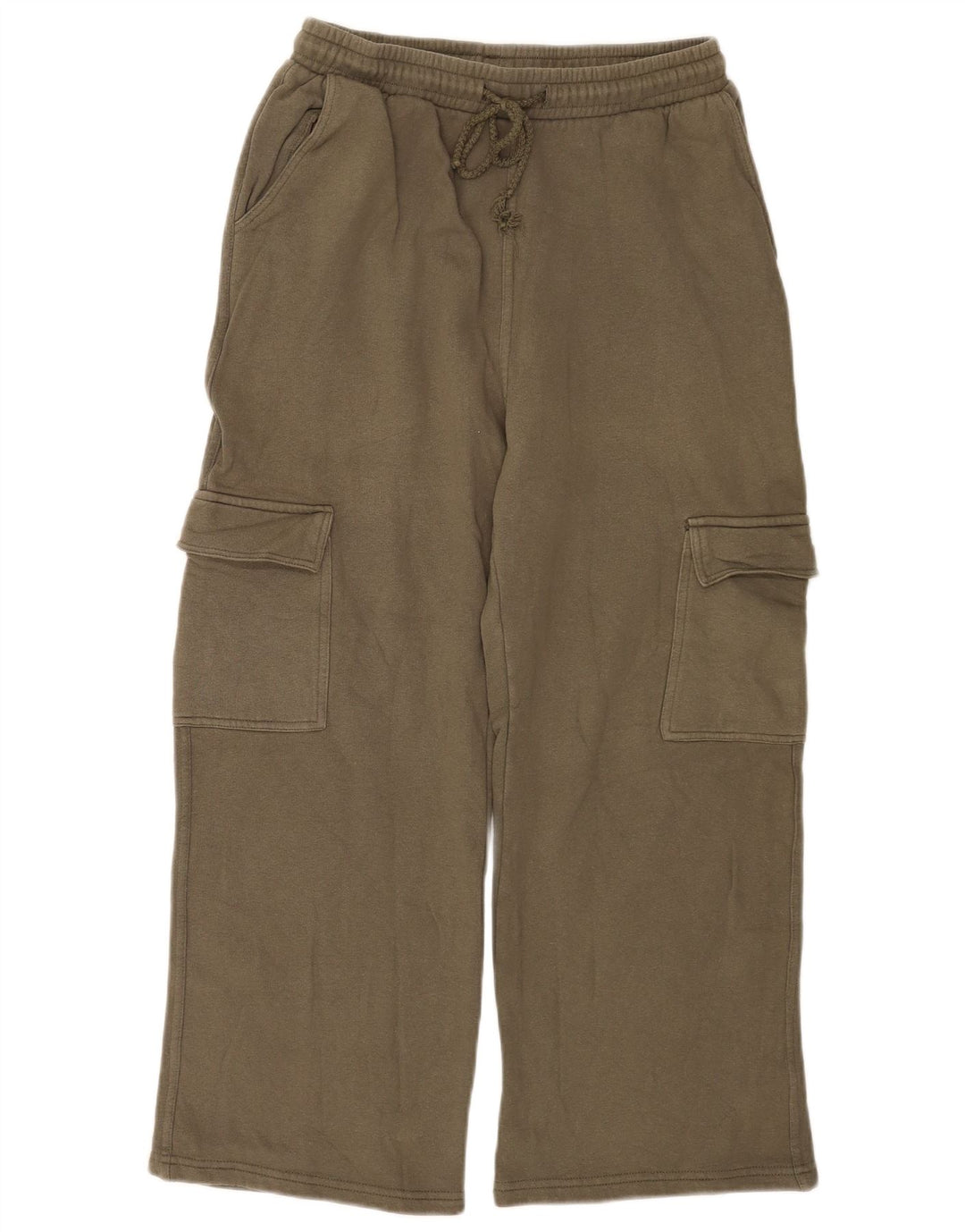 Damskie spodnie dresowe Zara Cargo UK 12, średnia bawełna khaki