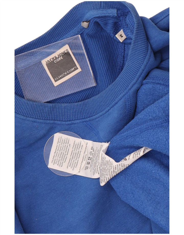 Męska bluza dresowa Jack & Jones, średnioniebieska, bawełniana