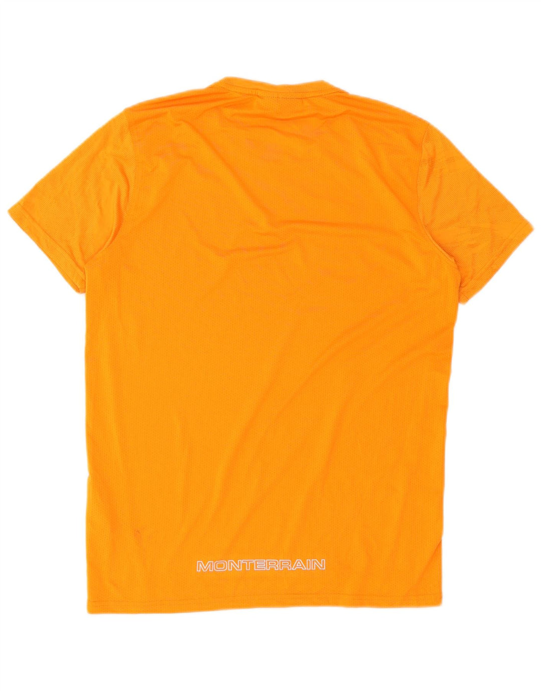 T-shirt męski Monterrain, mały, pomarańczowy, poliester