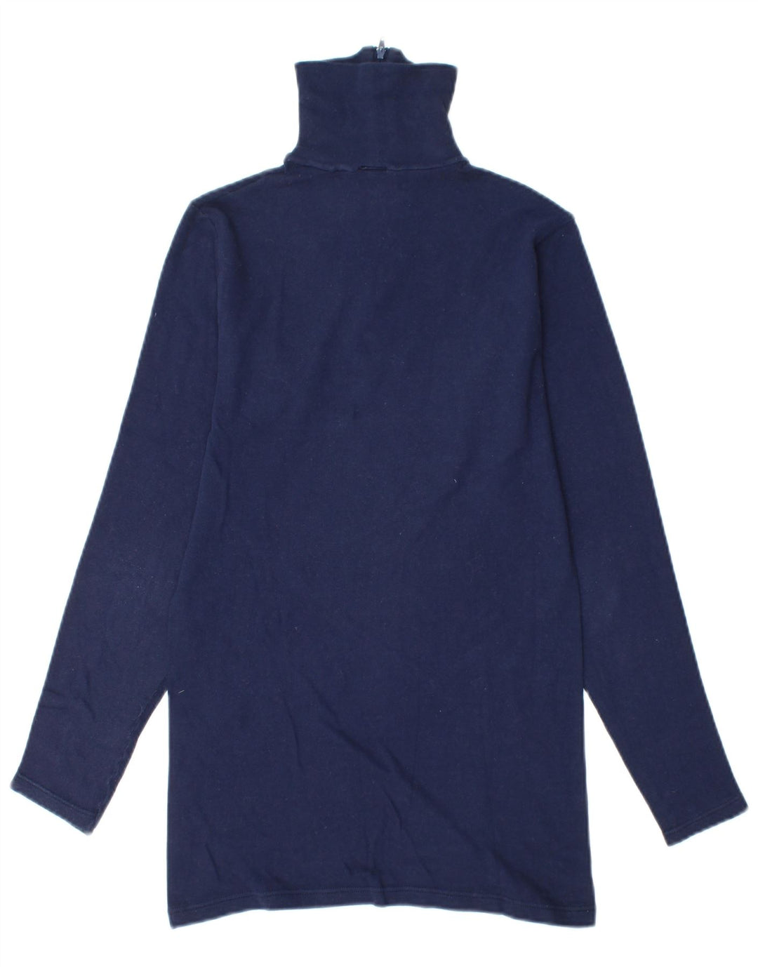 SERGIO TACCHINI Womens Zip Neck Sweatshirt Jumper UK 14 Large Navy Blue