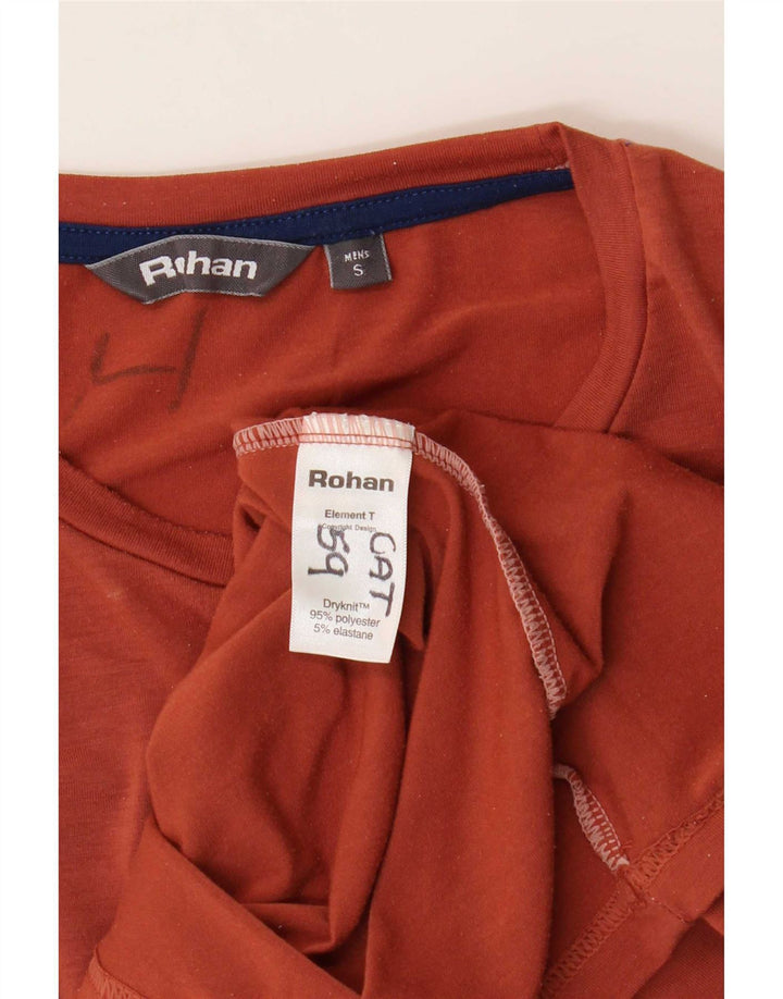 T-shirt męski Rohan, mały, brązowy, poliester