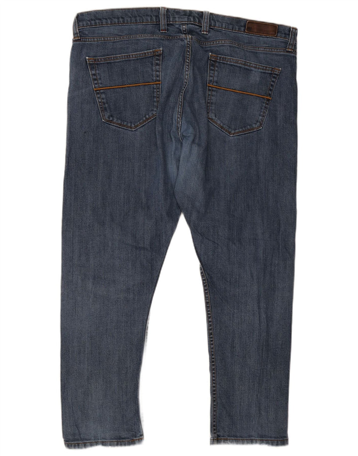 Marks & Spencer Męskie jeansy slim W40 L29 Niebieskie, bawełniane