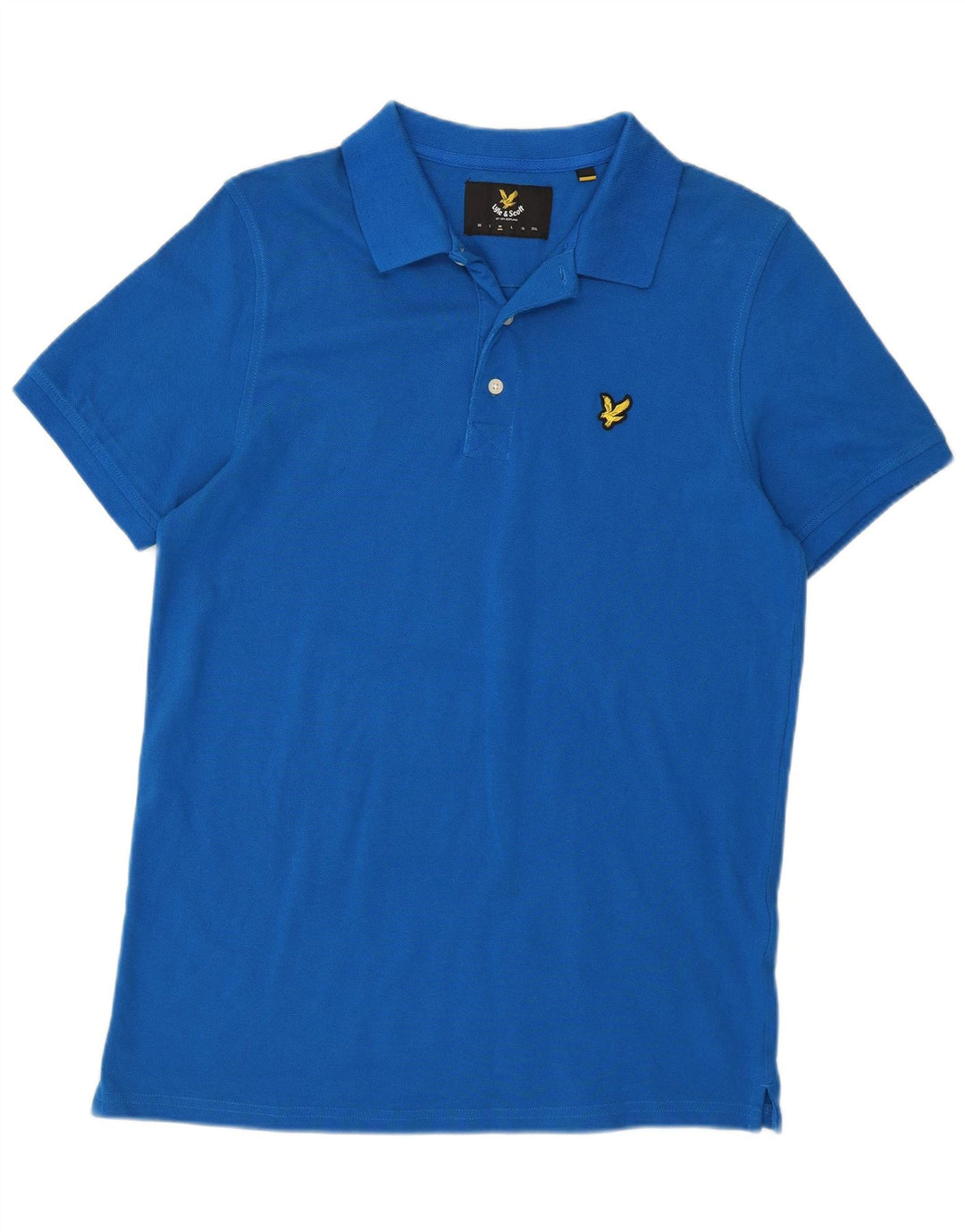 Męska koszulka polo Lyle & Scott, średnia niebieska, bawełniana