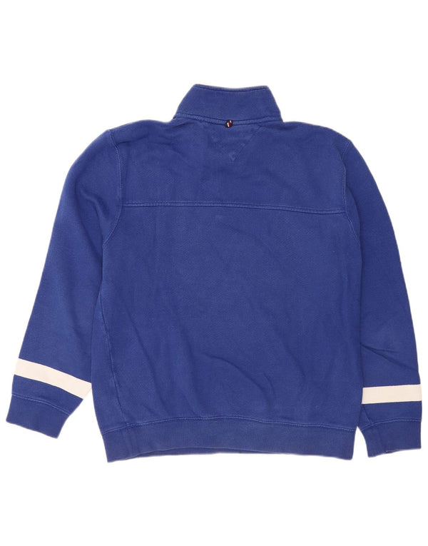 Męska bluza z zamkiem błyskawicznym Tommy Hilfiger, średnioniebieska, bawełniana