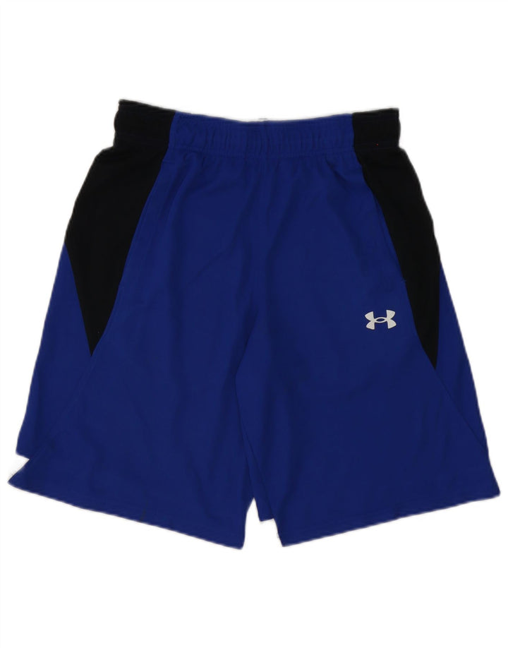 Męskie spodenki sportowe Under Armour, mały niebieski, poliester z blokami kolorów