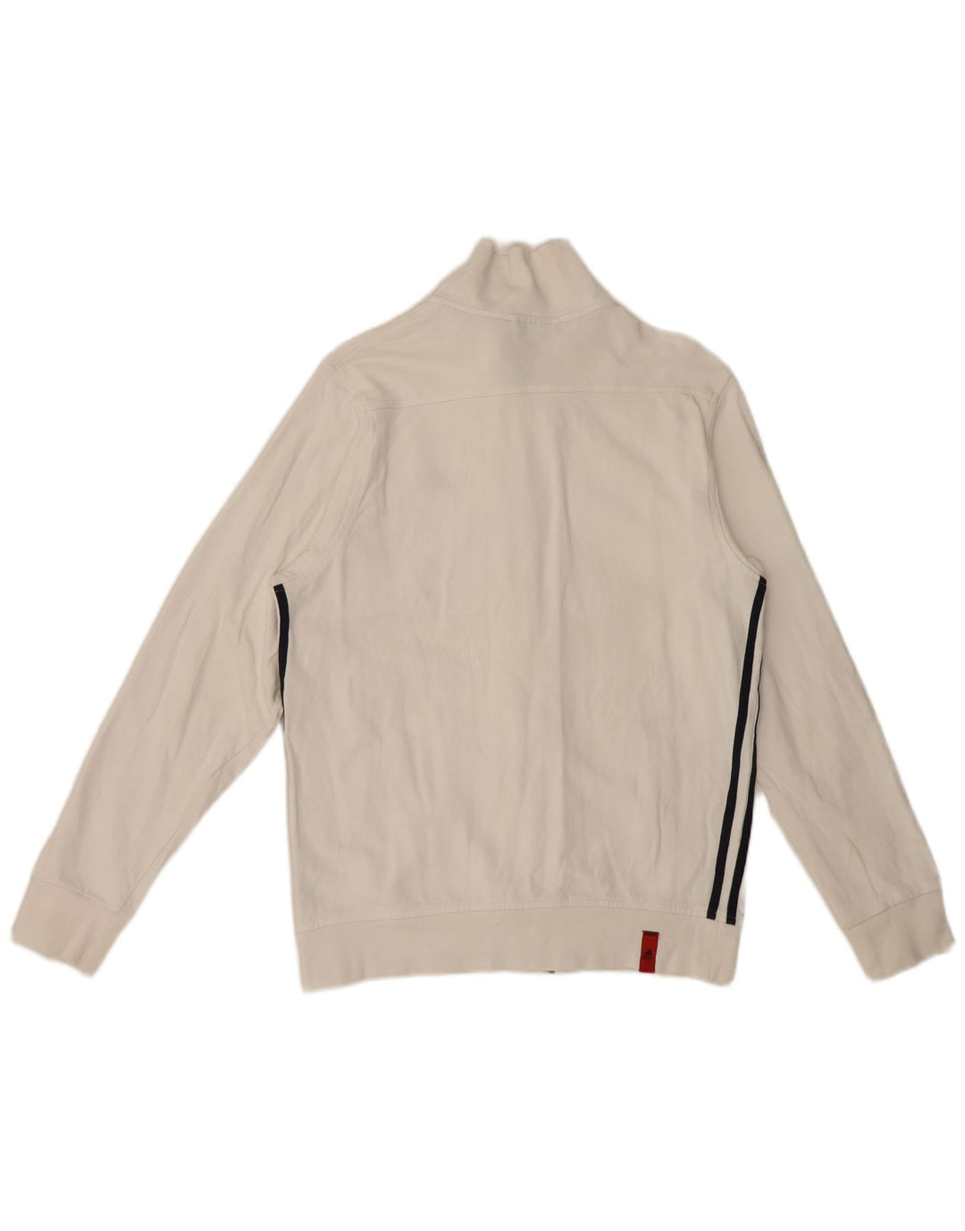 Adidas Męska bluza dresowa UK 38/40 Średnia biała bawełna