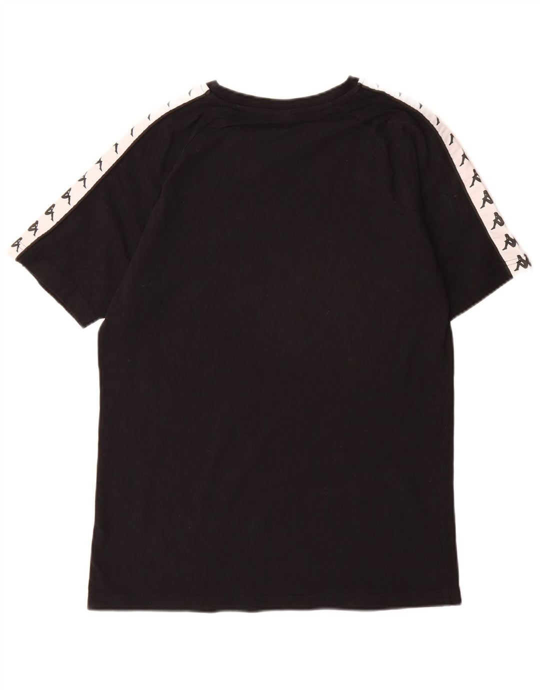 Męski T-shirt z grafiką Kappa, duży, czarny blok kolorów
