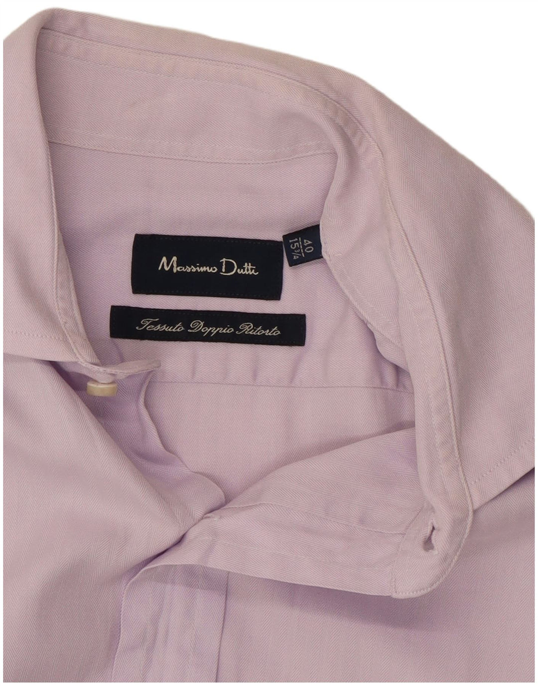 Koszula męska Massimo Dutti rozmiar 15 3/4 40 Średni fiolet w jodełkę
