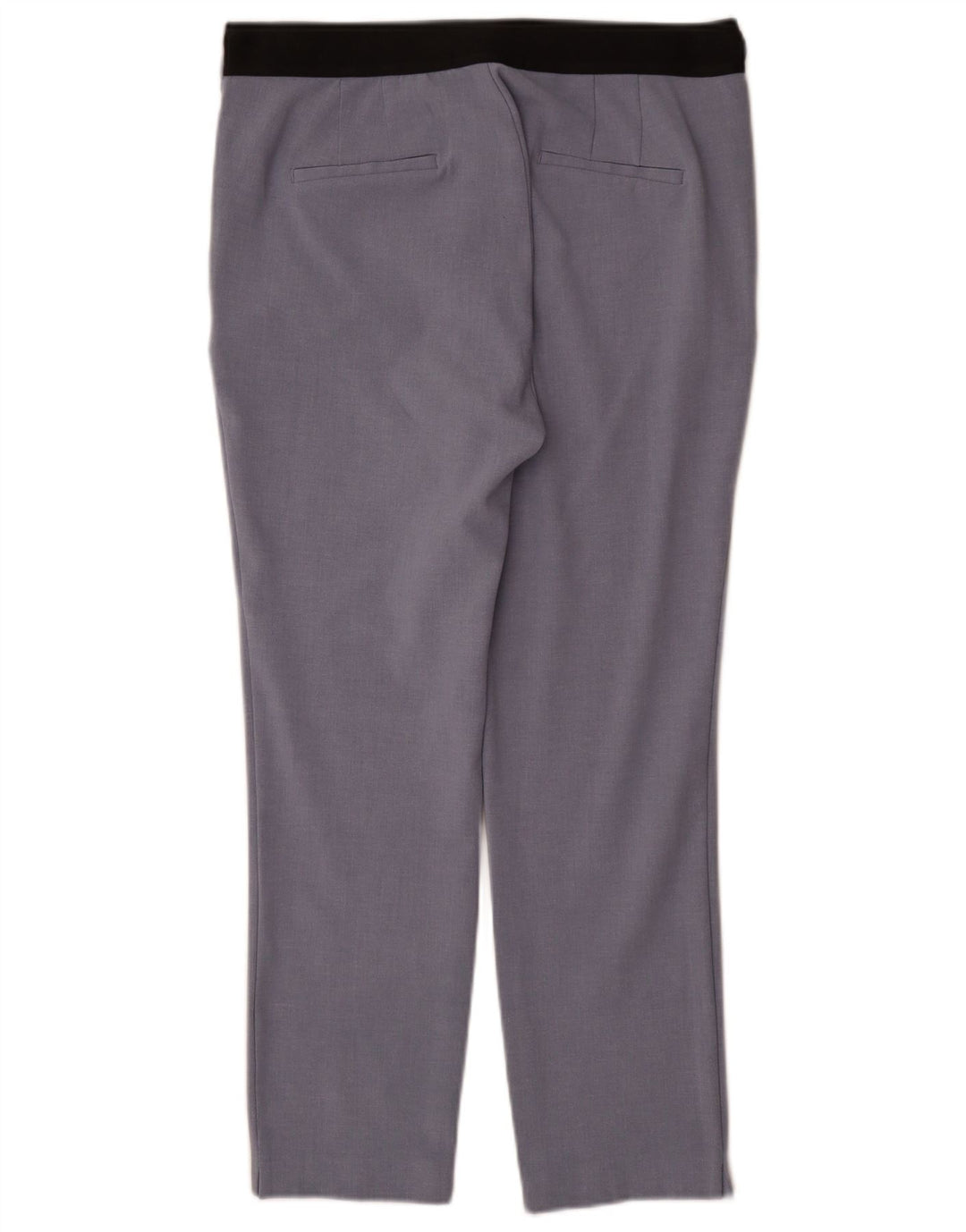 Damskie proste spodnie chino Zara XL W32 L27 Niebieski poliester