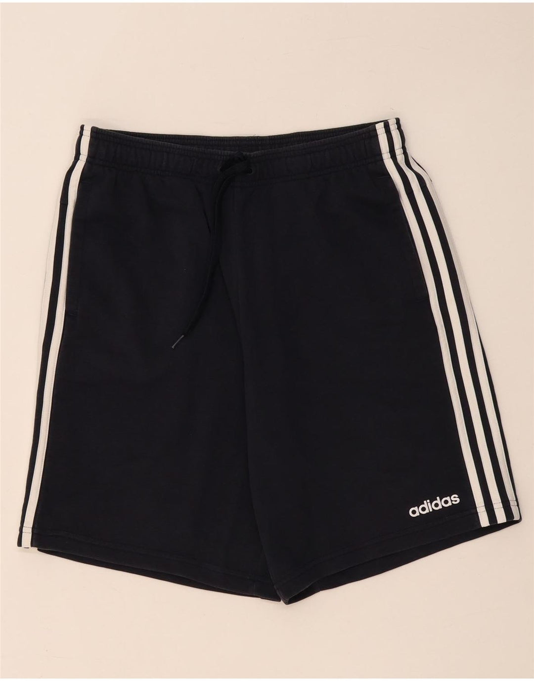 Męskie spodenki sportowe Adidas, duże, granatowe, bawełniane