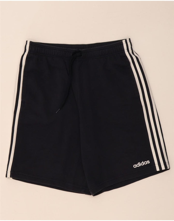 Męskie spodenki sportowe Adidas, duże, granatowe, bawełniane