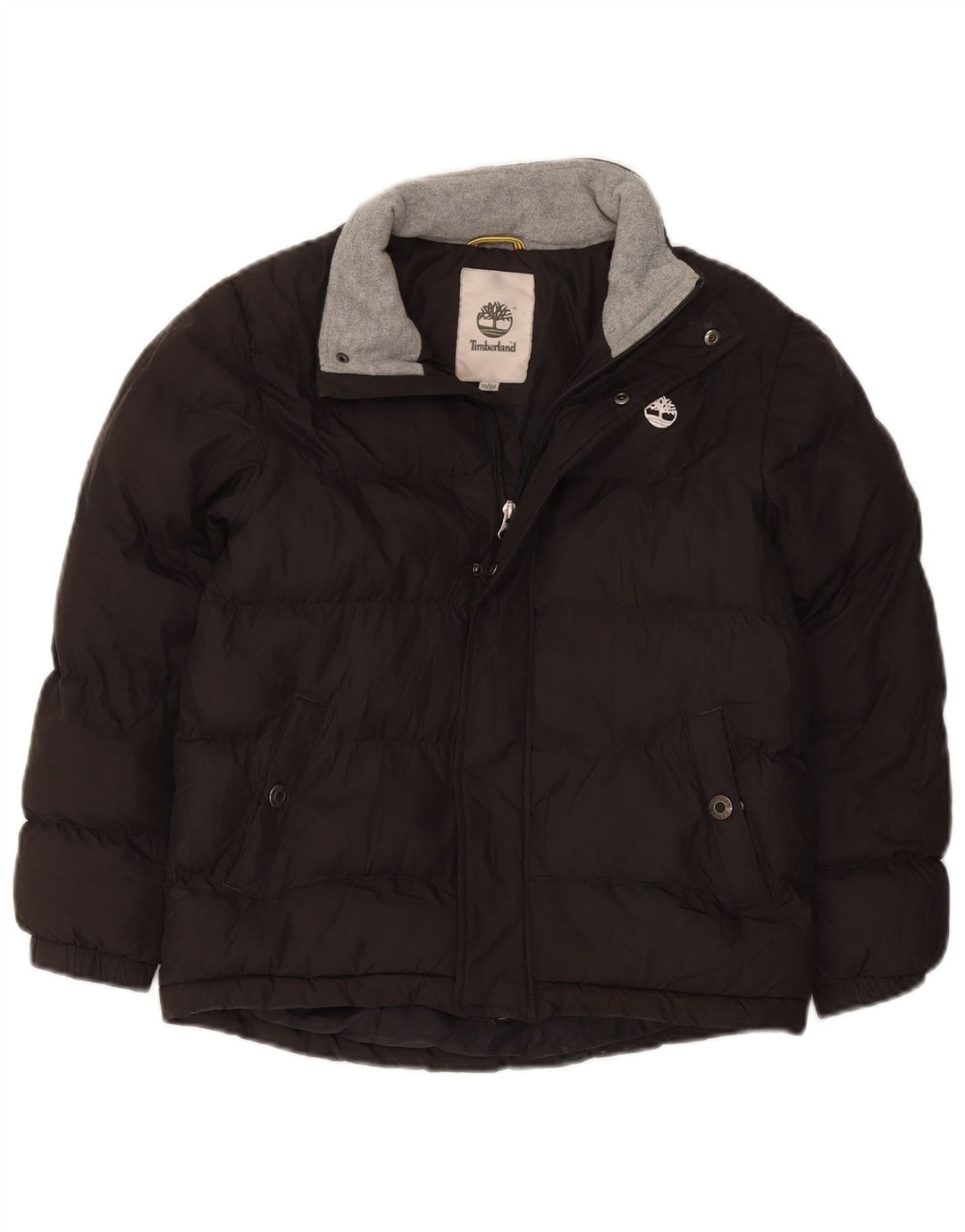 Chłopięca wyściełana kurtka Timberland 9-10 lat, czarny poliester