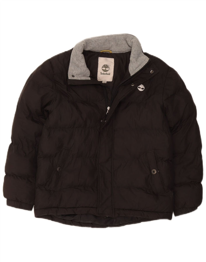 Chłopięca wyściełana kurtka Timberland 9-10 lat, czarny poliester