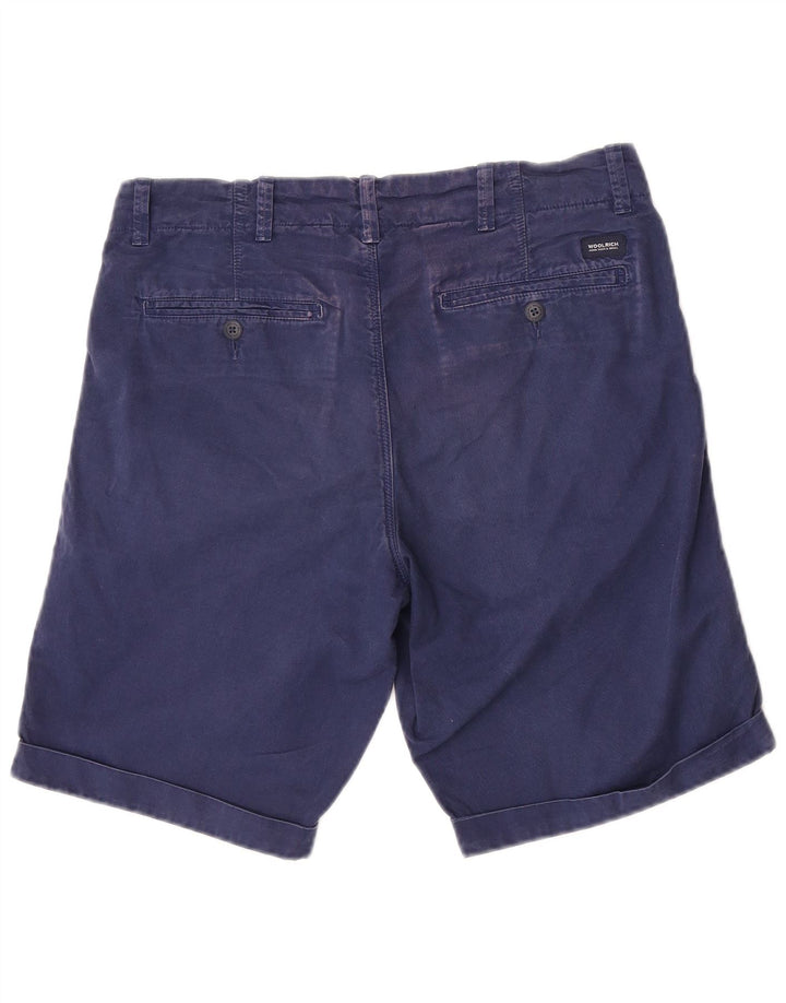Męskie spodenki Chino Woolrich W30 Średni granatowy, bawełniany