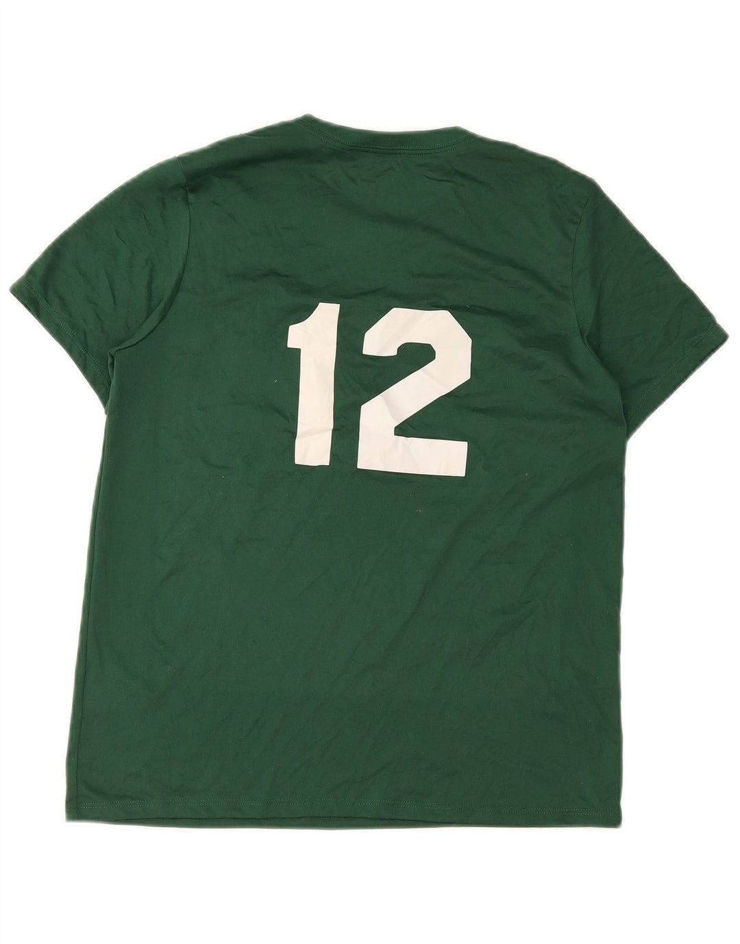 Męski T-shirt z grafiką Nike Dri Fit, średni zielony poliester