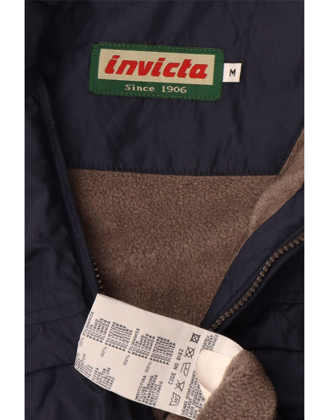 Męska kurtka wiatrówka Invicta UK 38 Średni granatowy poliamid