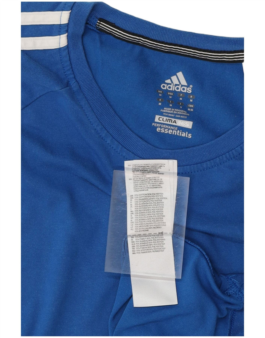 T-shirt męski ADIDAS Clima 365, bawełniany, średni niebieski