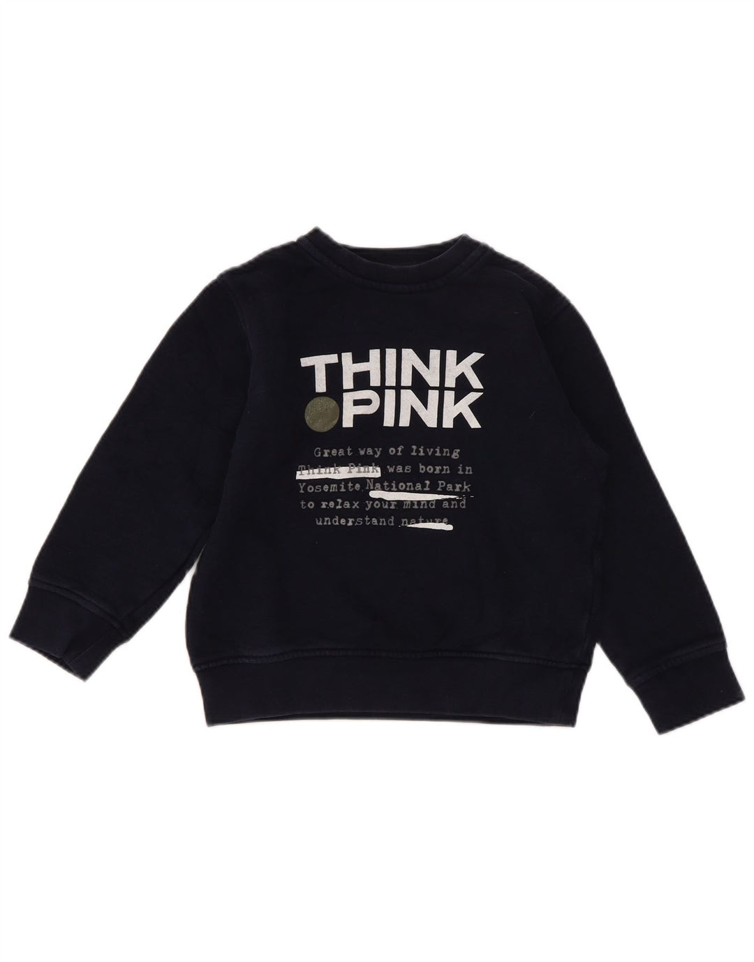 Think Pink Chłopięca bluza z grafiką o regularnym kroju, 4-5 lat, granatowa