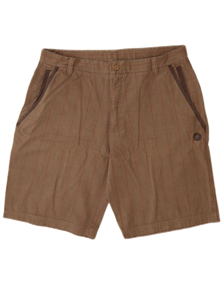 Męskie spodenki cargo Nike XL W38, bawełniana szara krata