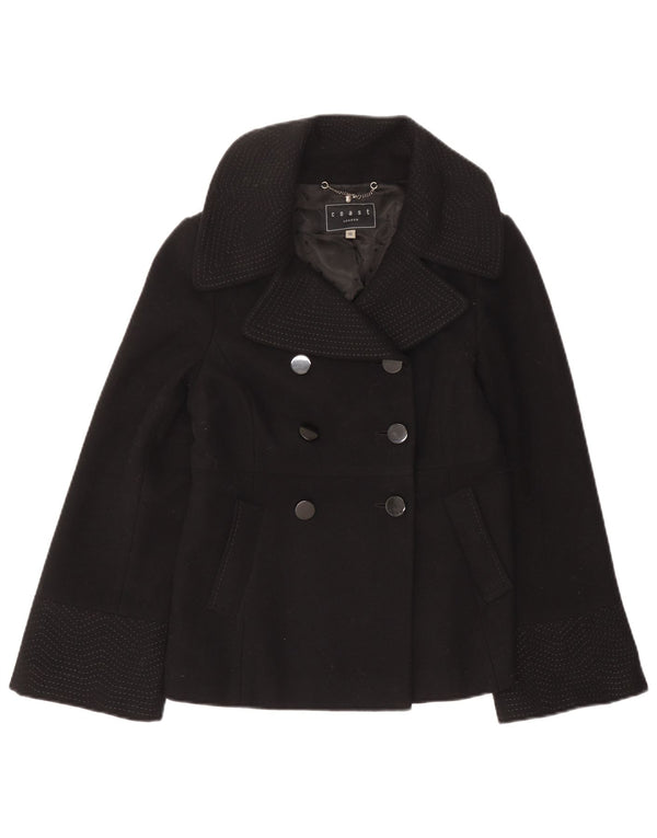 Płaszcz damski Coast Pea Coat UK 10 Small Black Wełna