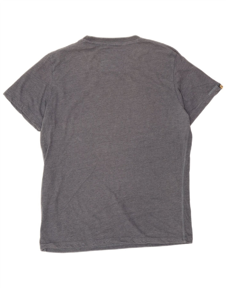 Męski T-shirt z grafiką Superdry, średnioszary, bawełniany