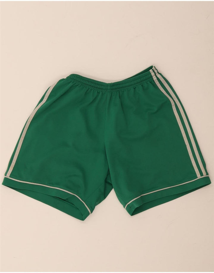 Męskie spodenki sportowe ADIDAS Climalite, średni zielony poliester