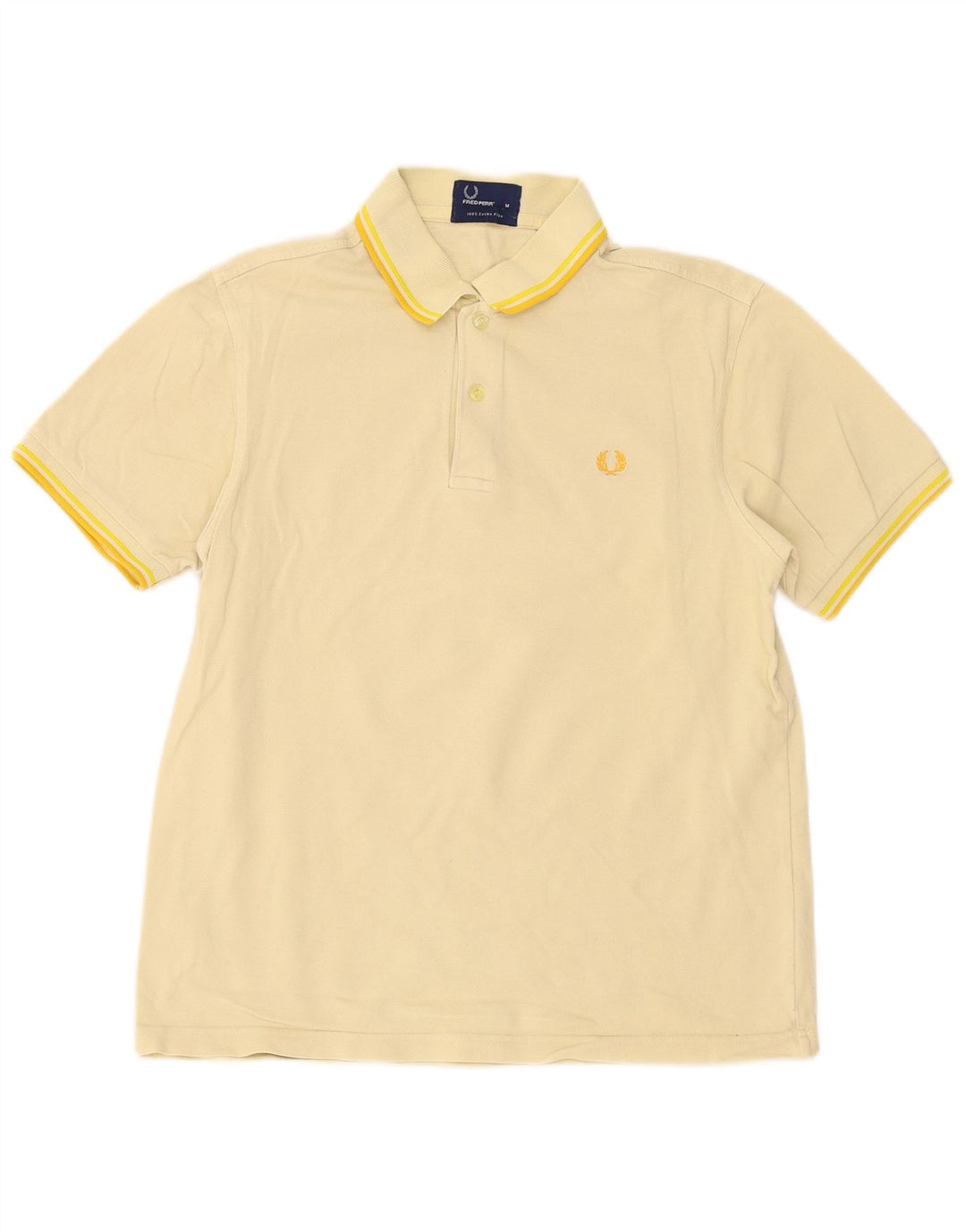 Męska koszulka polo Fred Perry, średnia żółta bawełna