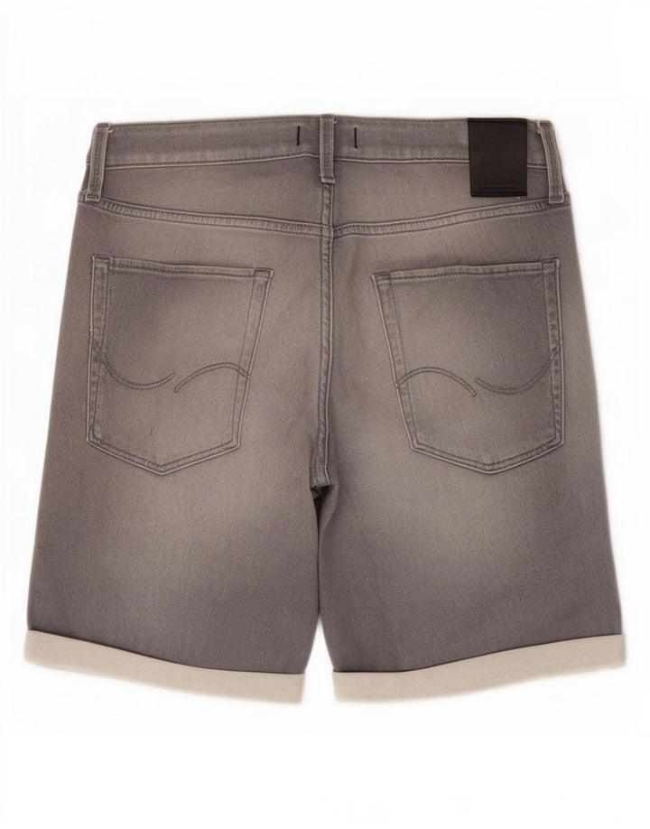 Męskie spodenki jeansowe Jack & Jones, średnie W34, szara bawełna
