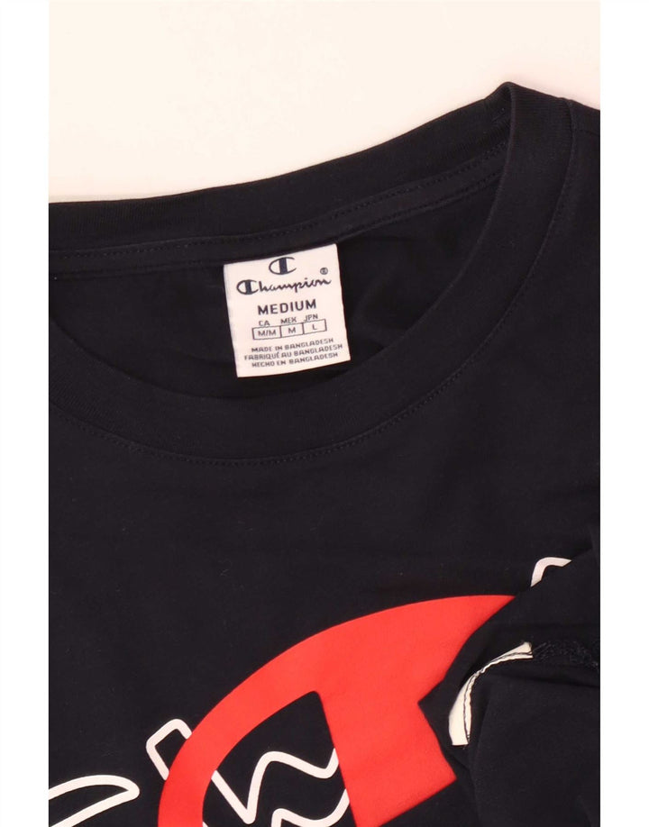 Damska koszulka graficzna Champion Top UK 12 Medium Granatowa