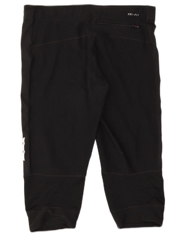 Damskie legginsy Nike Dri Fit Capri UK 12, średnie czarne
