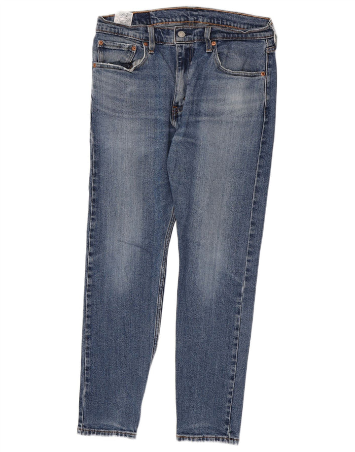 Męskie jeansy Levi's 512 Slim Fit W32 L30 Niebieska bawełna