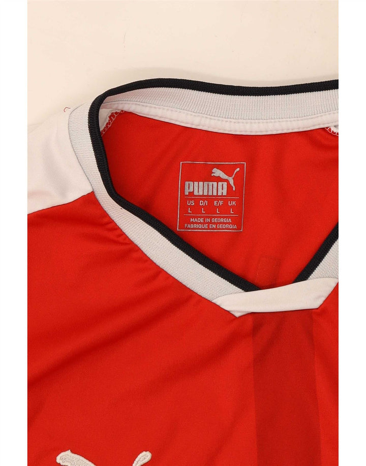 Męski T-shirt Puma Arsenal z grafiką, duży, czerwony