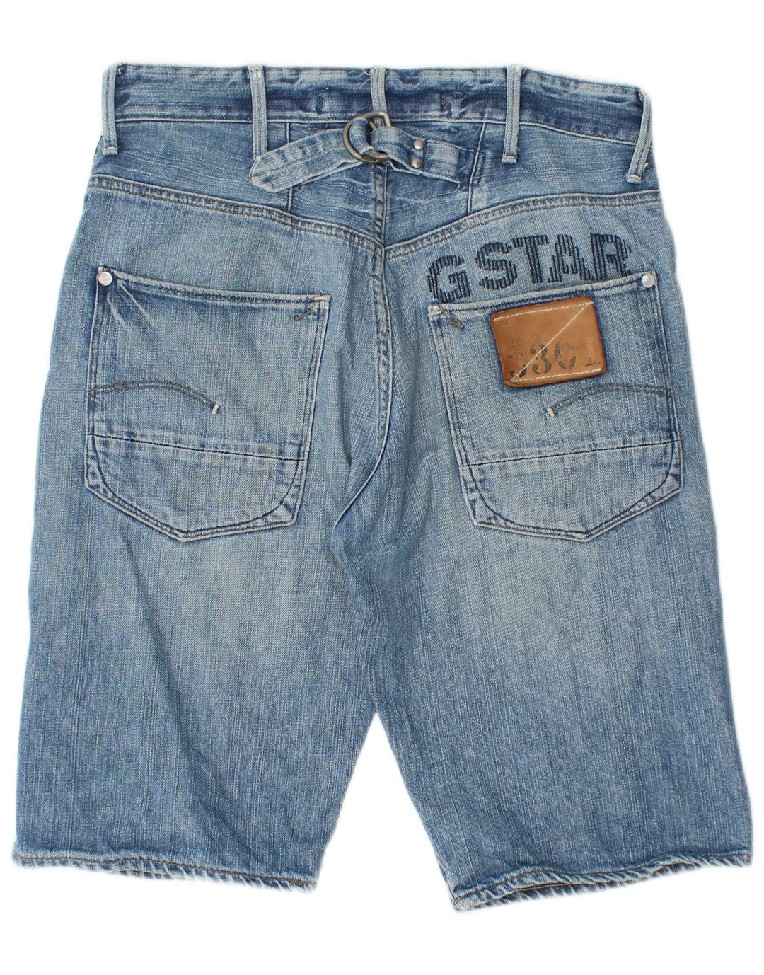 G-STAR Mens 3301 Denim Shorts W29 Small  Blue Cotton