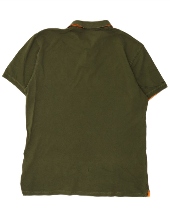 Męska koszulka polo Gant XL, zielona, bawełniana