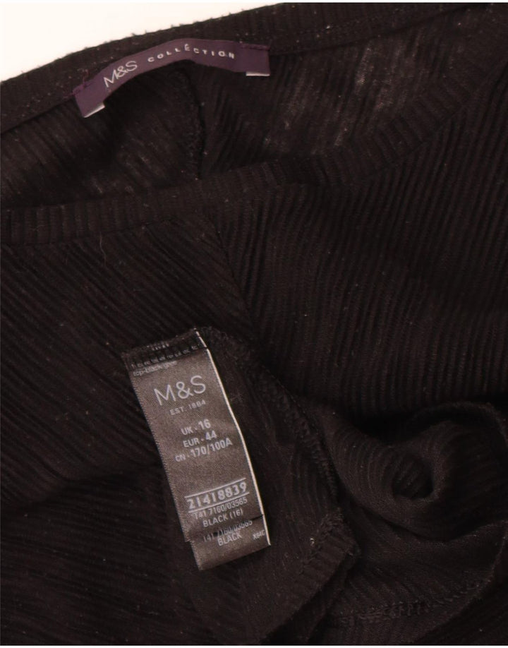 Bluzka damska Marks & Spencer Top UK 16, duża, czarna, poliester