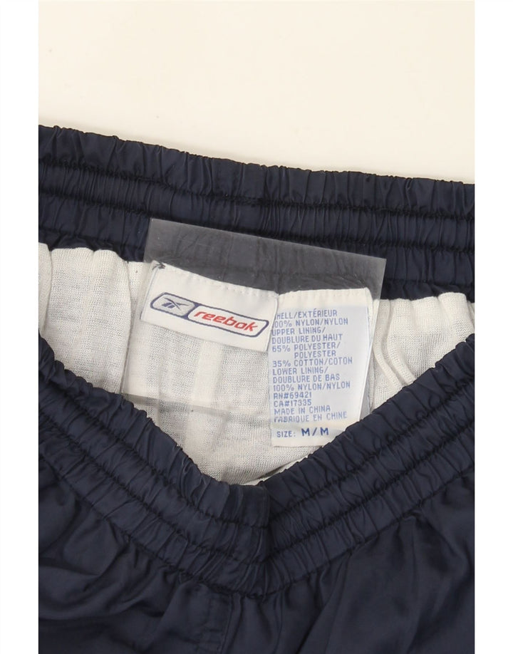 Męskie spodnie dresowe Reebok, średni granatowy nylon