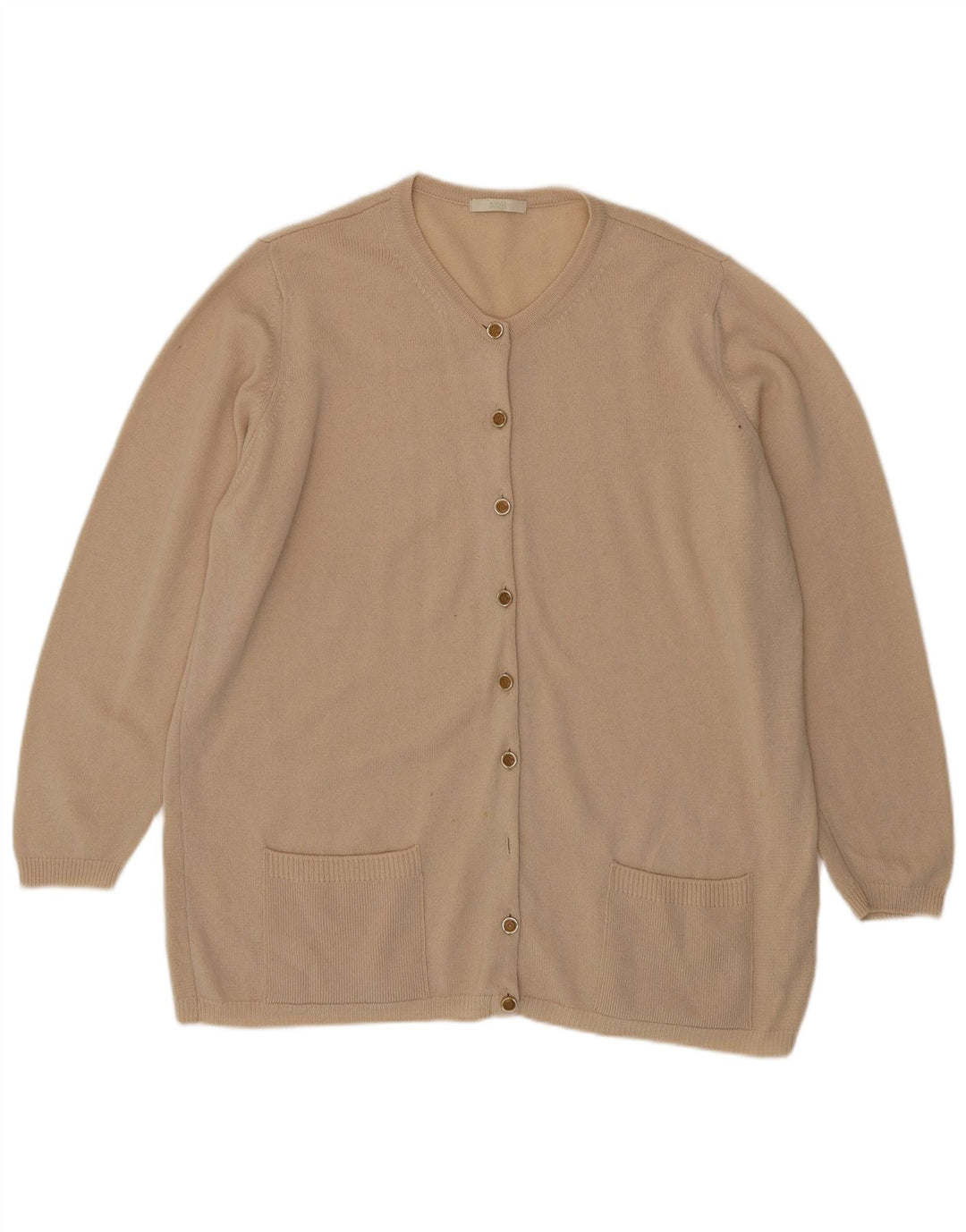 Sweter damski Marks & Spencer UK 20 2XL beżowy z owczej wełny