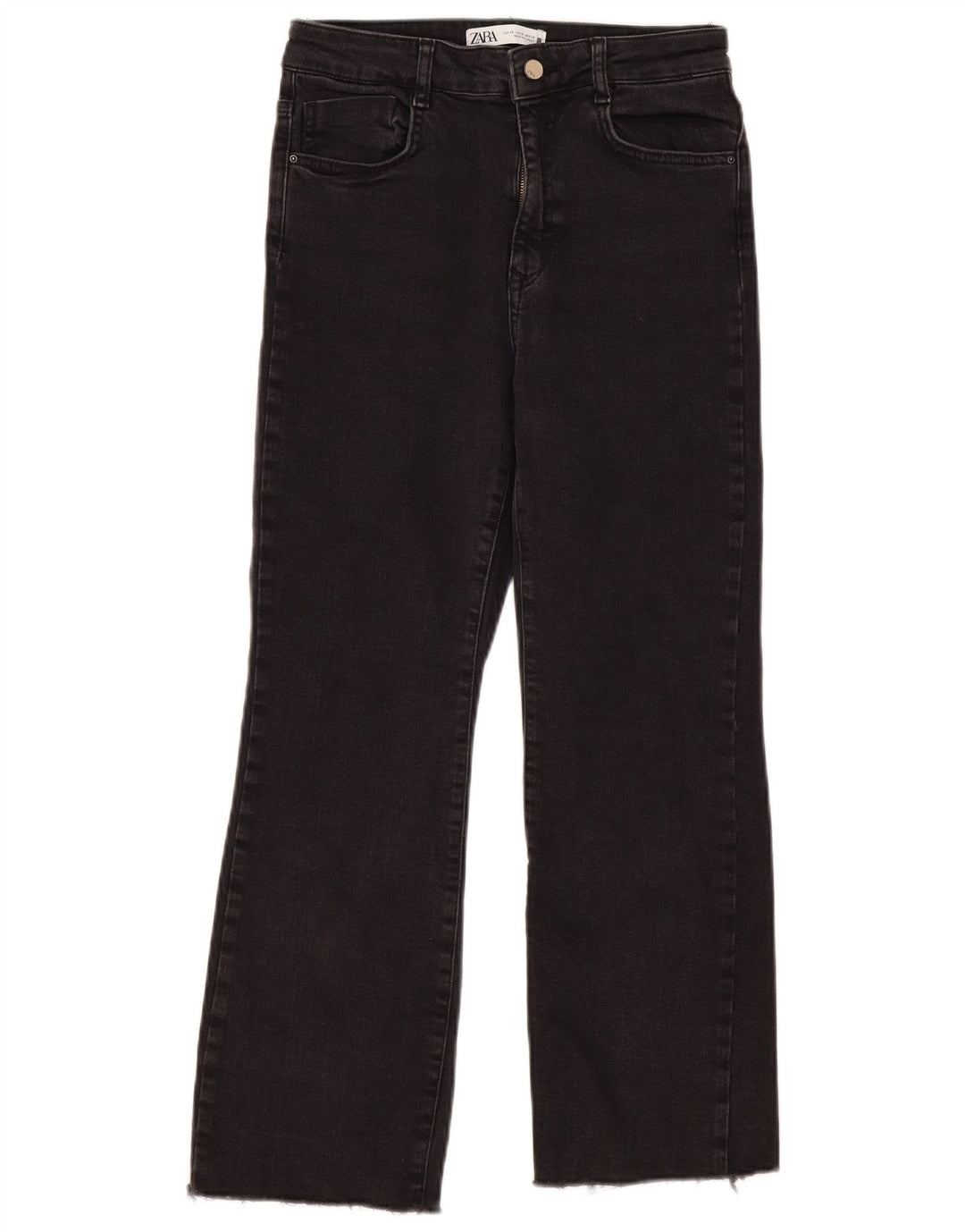 Damskie proste dżinsy Zara EU 38 Small W28 L26 Czarne