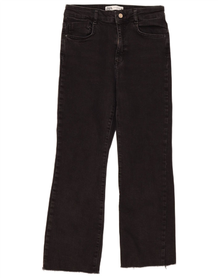 Damskie proste dżinsy Zara EU 38 Small W28 L26 Czarne