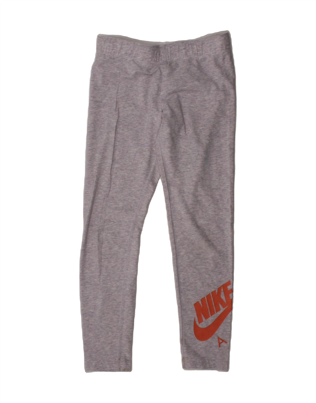 NIKE Girls Graphic Leggings 10-11 Years Medium Grey Cotton Vintage Nike and Second-Hand Nike from Messina Hembry 