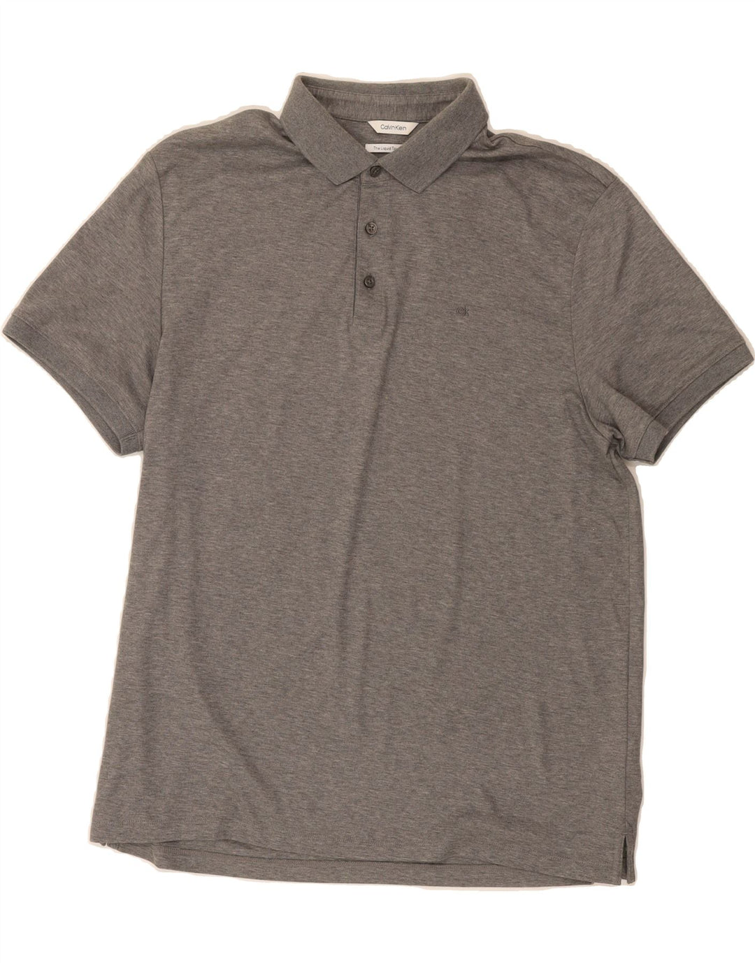 CALVIN KLEIN Mens Polo Shirt Large Grey Cotton Vintage Calvin Klein and Second-Hand Calvin Klein from Messina Hembry 