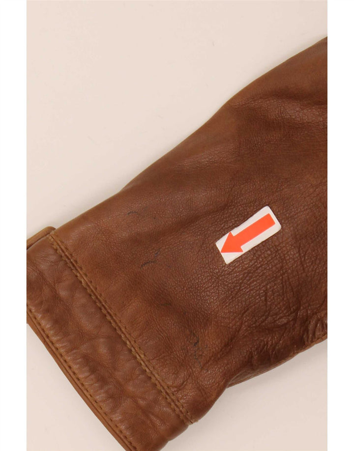 Massimo Dutti Damska kurtka skórzana Biker UK 10 Small Brown